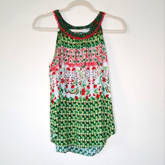 Sundance Multicolor Colorful Whimsical Sleeveless Blouse M - Picture 1 of 5